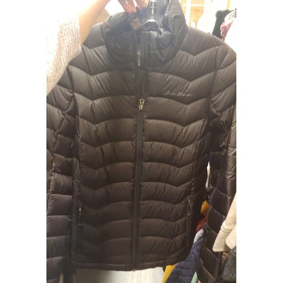 EDDIE BAUER Women Down Jacket 650 Fill Power--Black - Picture 5 of 9